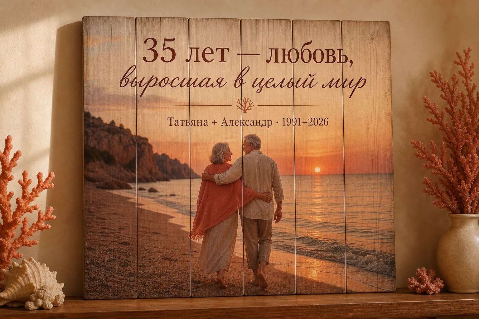 Что подарить на 35 лет свадьбы: идеи к коралловой годовщине