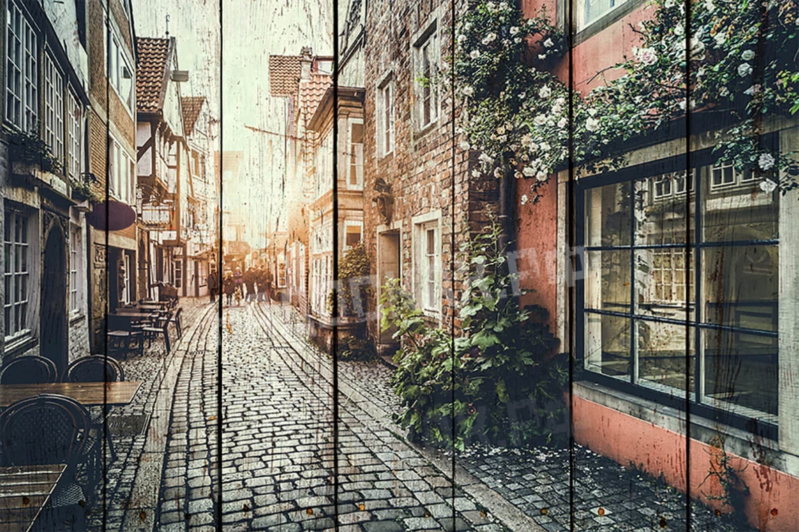 Картина на досках Архитектура 10