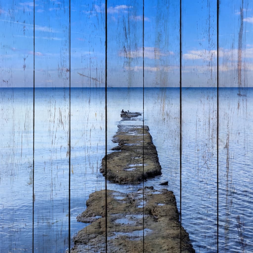 Картина на досках Море 35