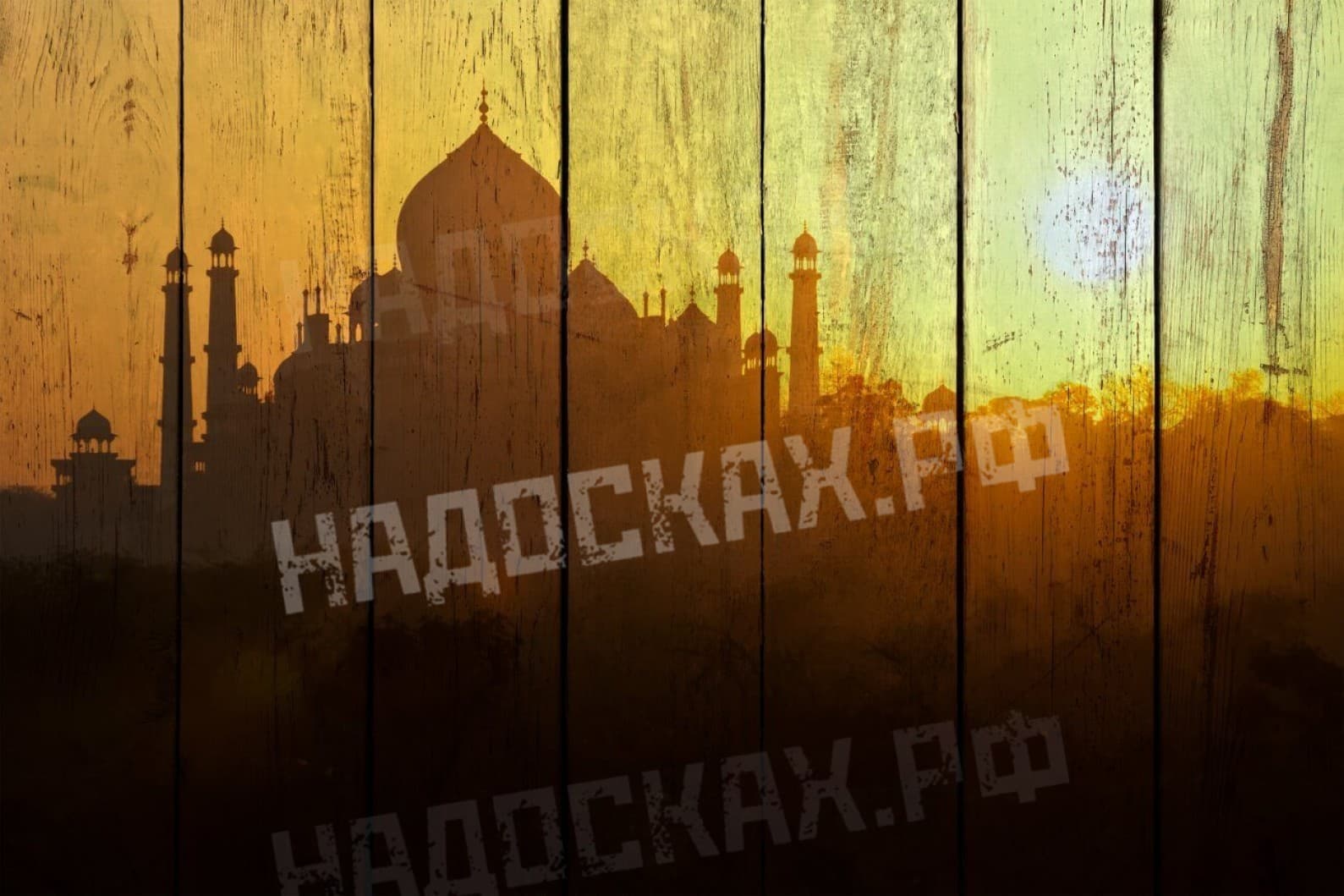 Картина на досках Индия 4