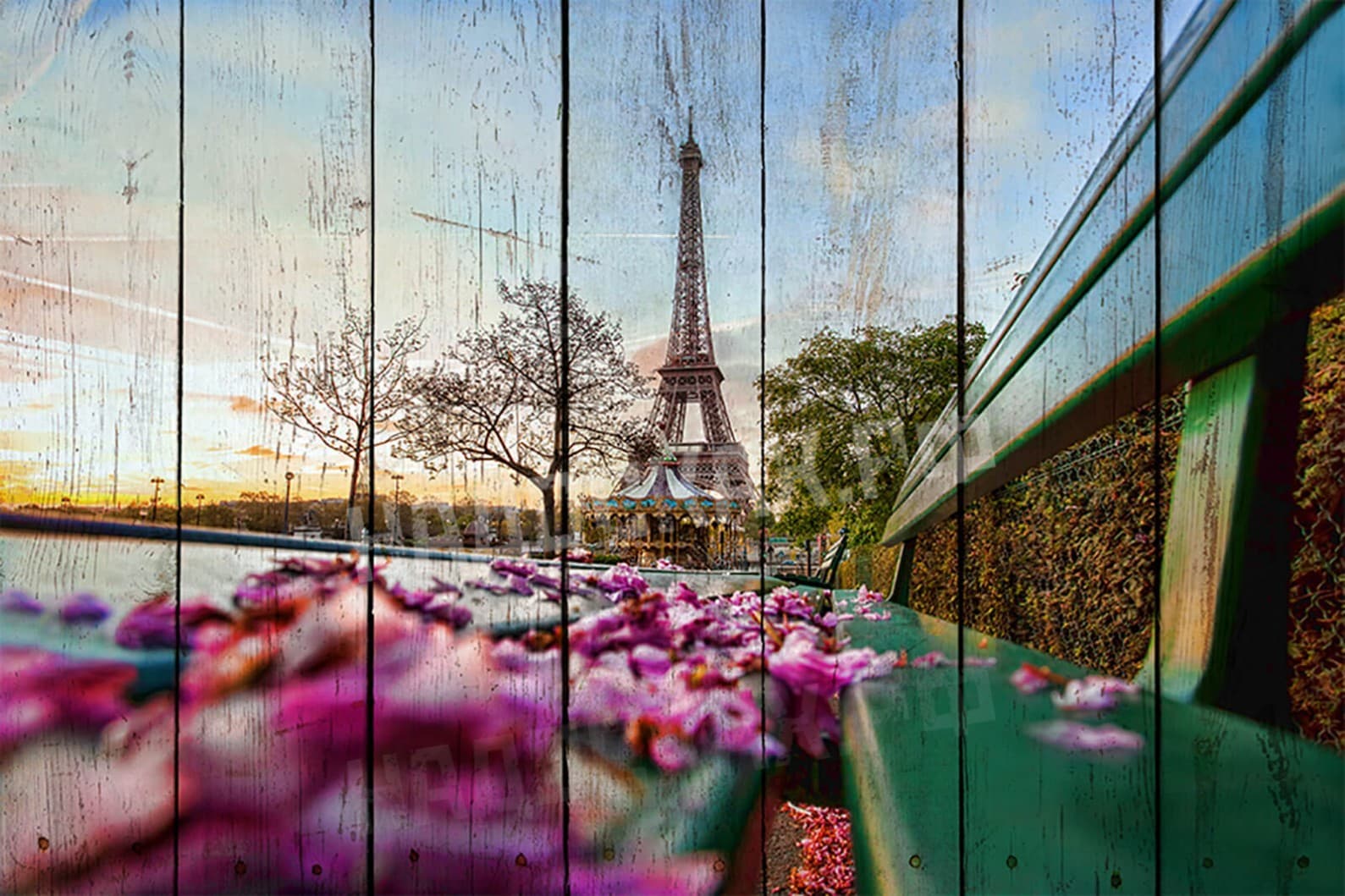 Картина на досках Города 8