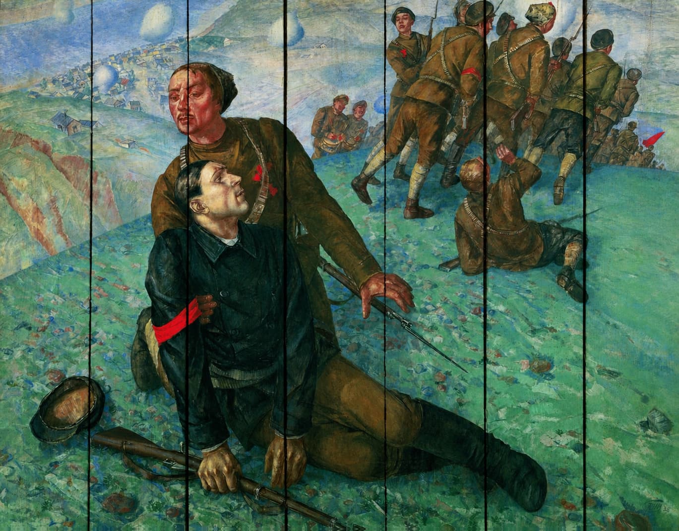 «Смерть комиссара», 1928 год — К. С. Петров-Водкин