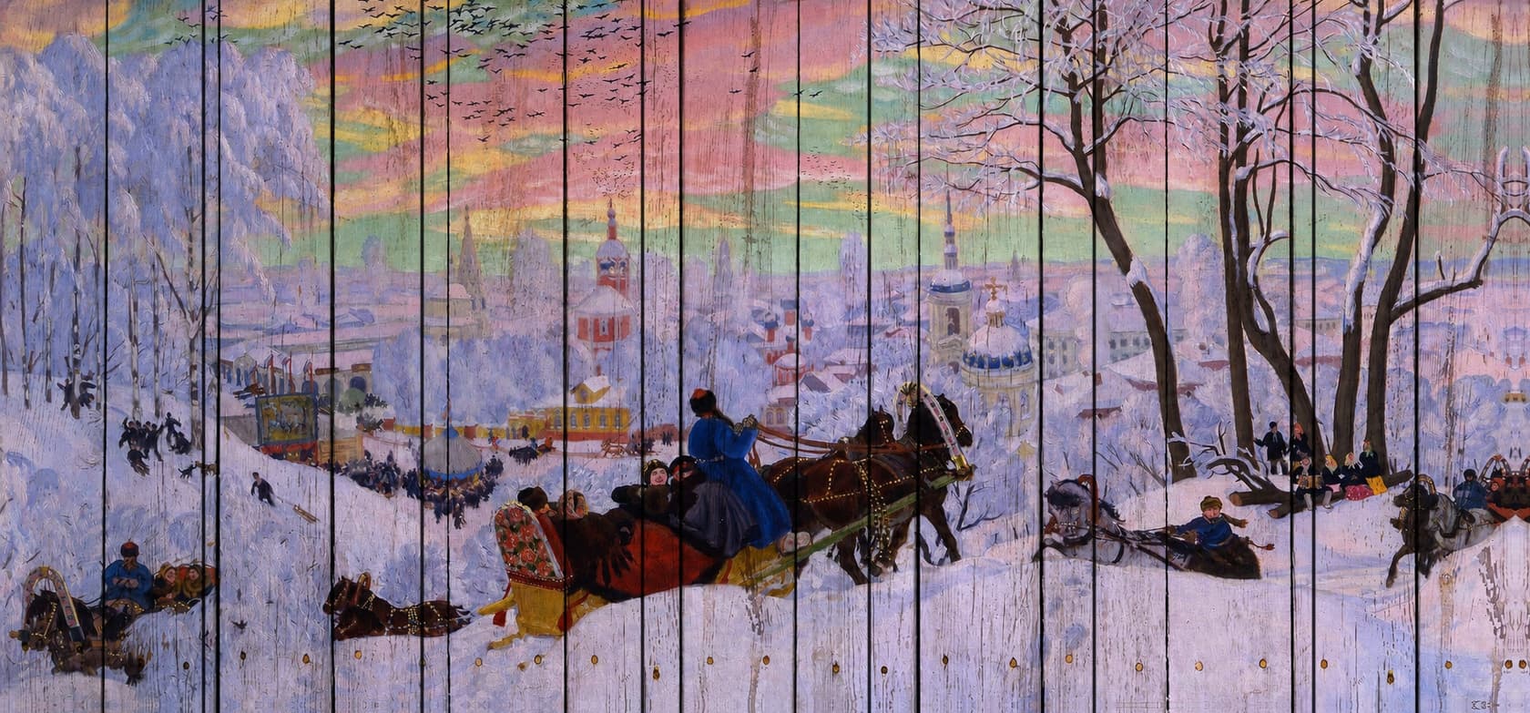 Масленица — Борис Кустодиев