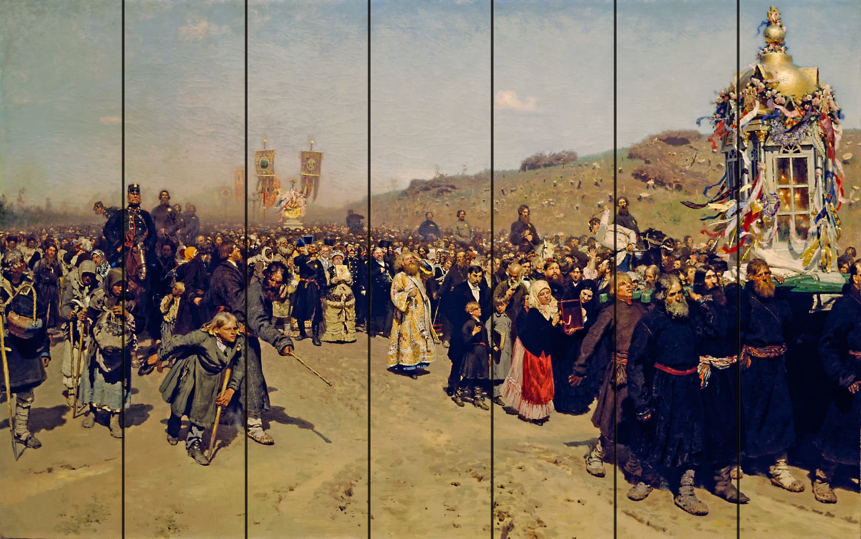 Крестный ход в Курской губернии, 1880–1883 — Иван Репин