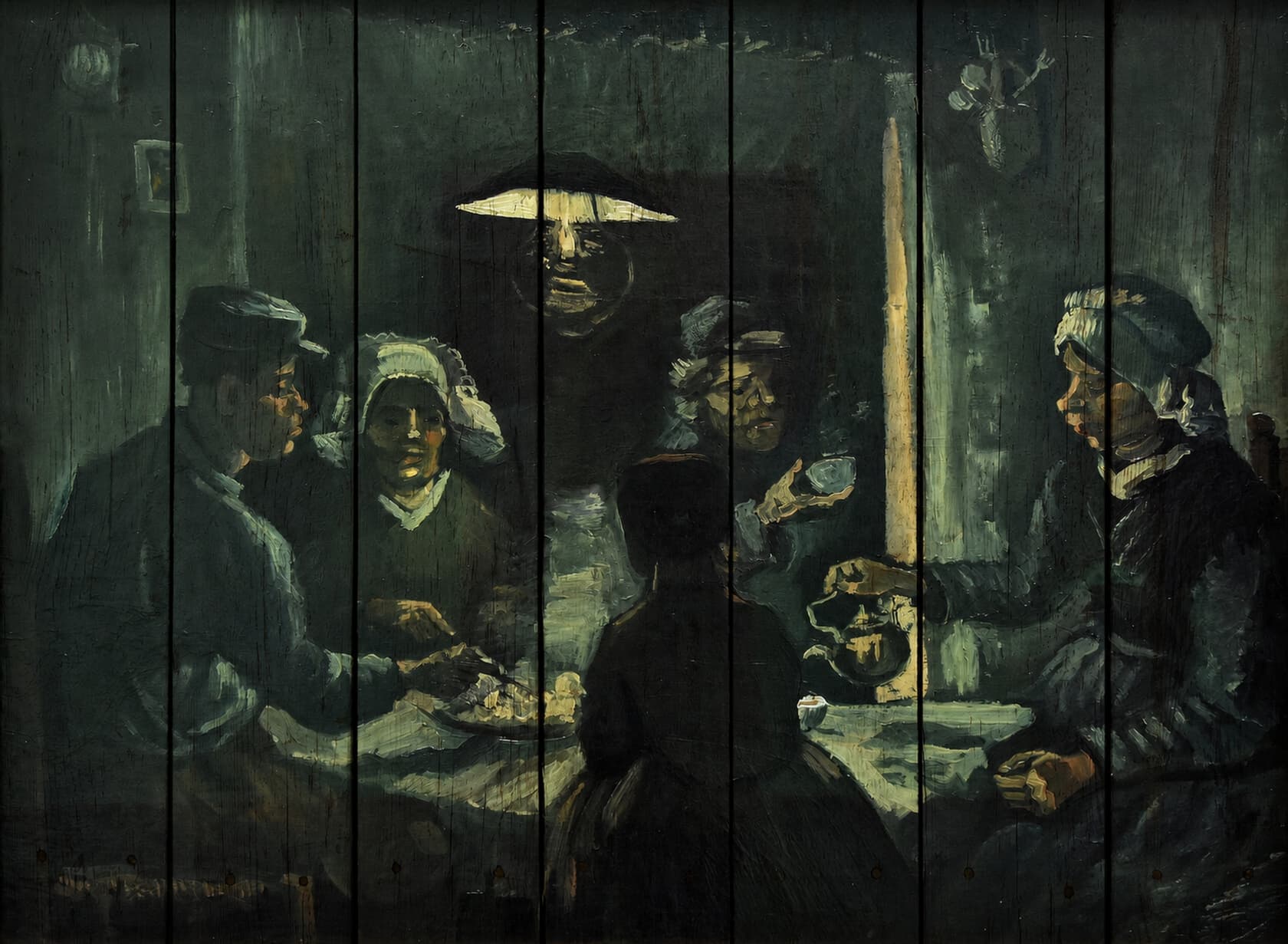 Едоки картофеля, 1885 г — Ван Гог