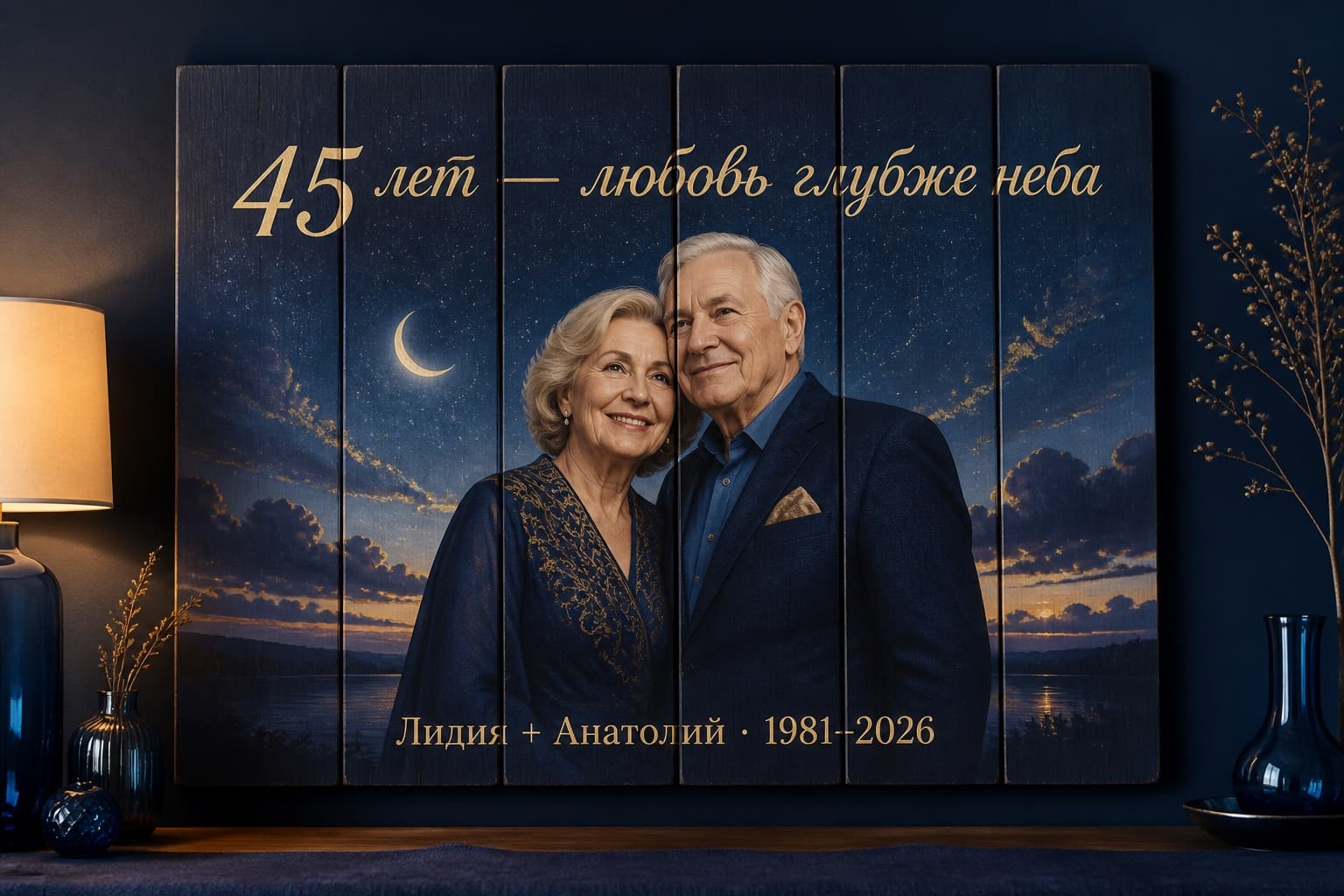 Что подарить на 45 лет свадьбы: идеи к сапфировой годовщине