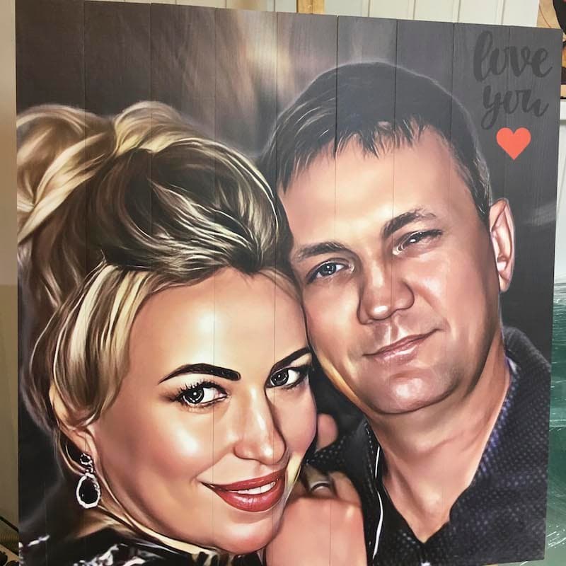 Картина по фотографии на деревянных досках — работа мастерской, пример 23