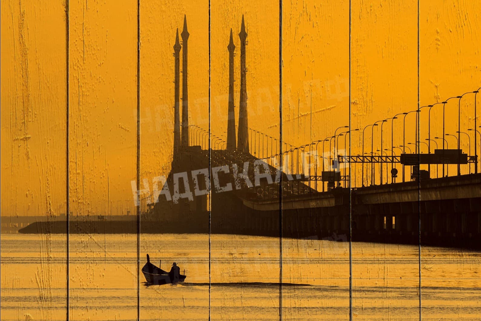 Картина на досках Мосты 14