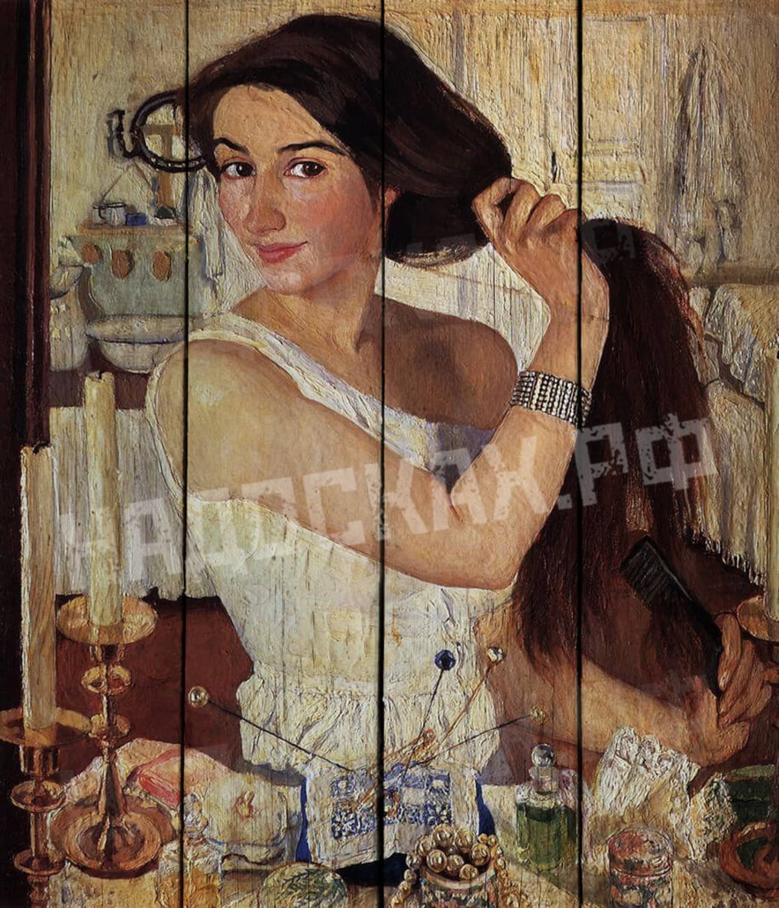 Картина на досках З. Серебрякова