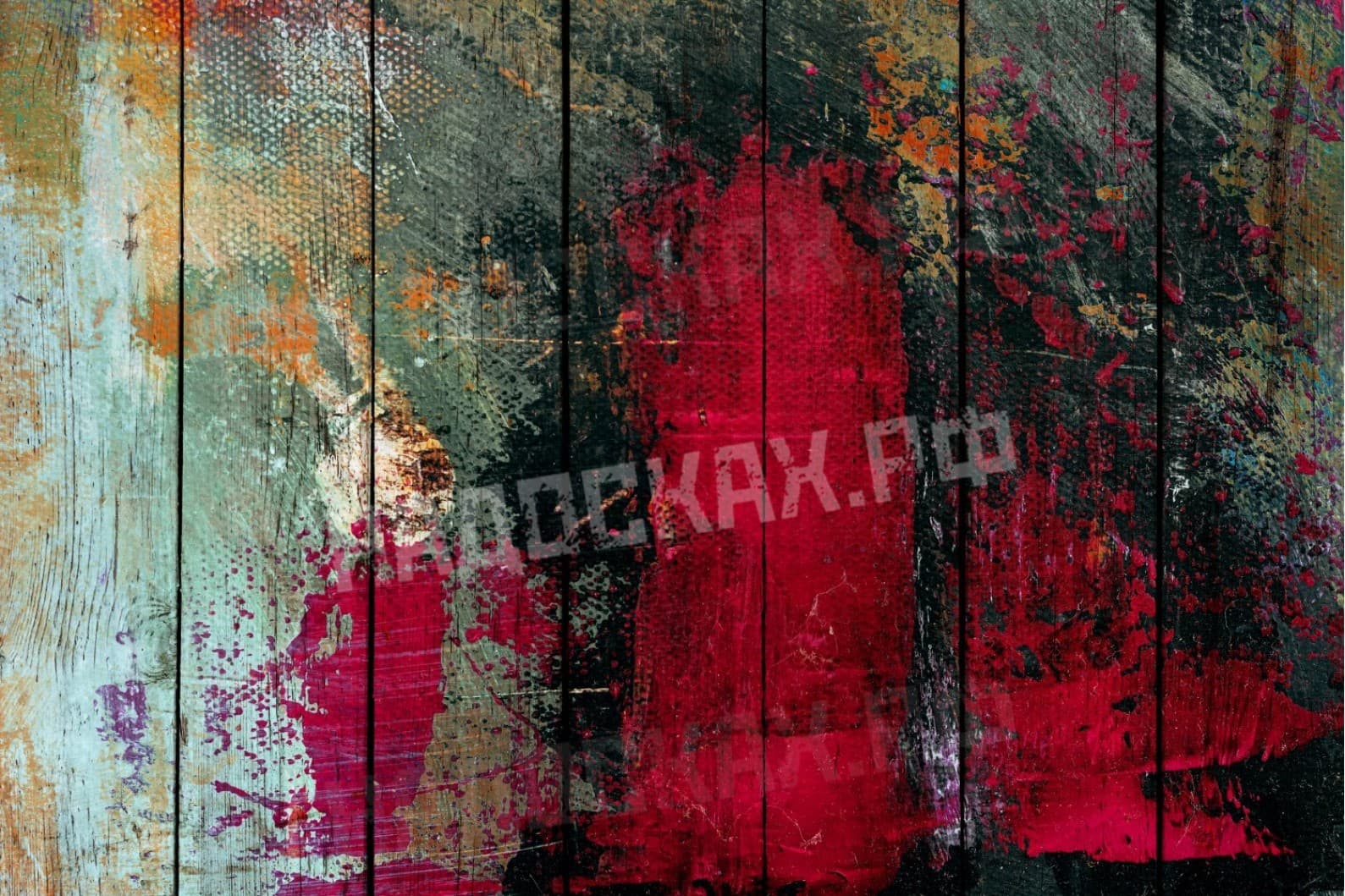 Картина на досках Абстракция 18