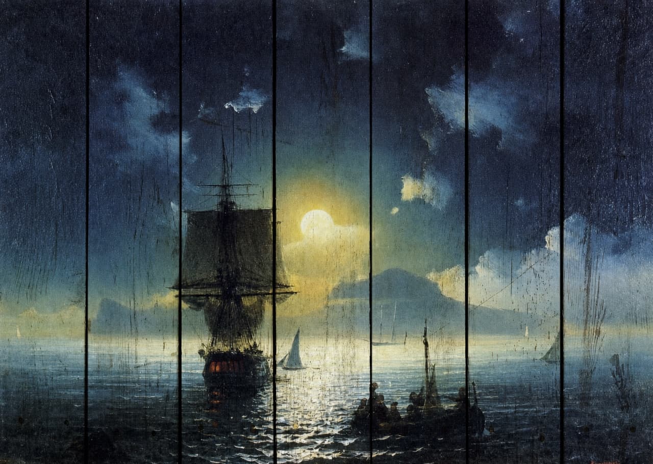 Лунная ночь на Капри — Айвазовский