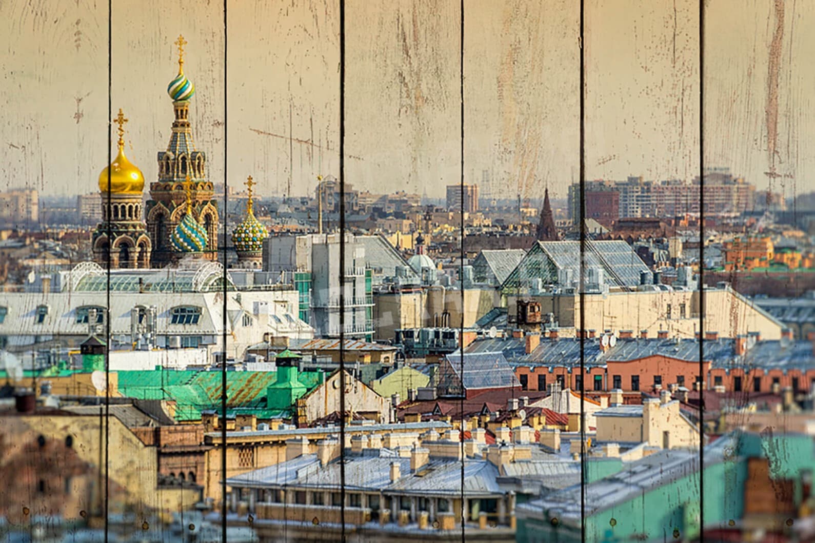 Картина на досках Города 36