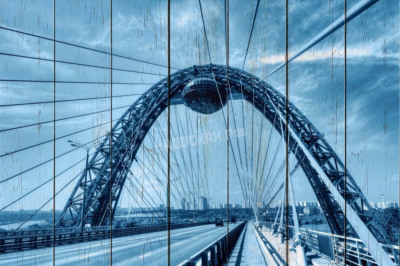 Картина на досках Мосты 22