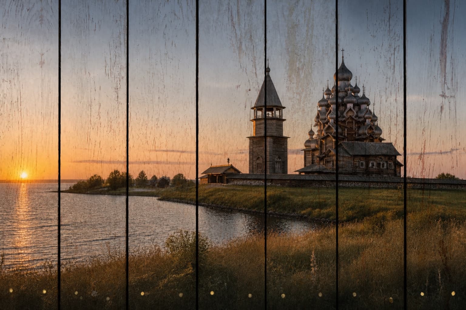 Остров Кижи на закате