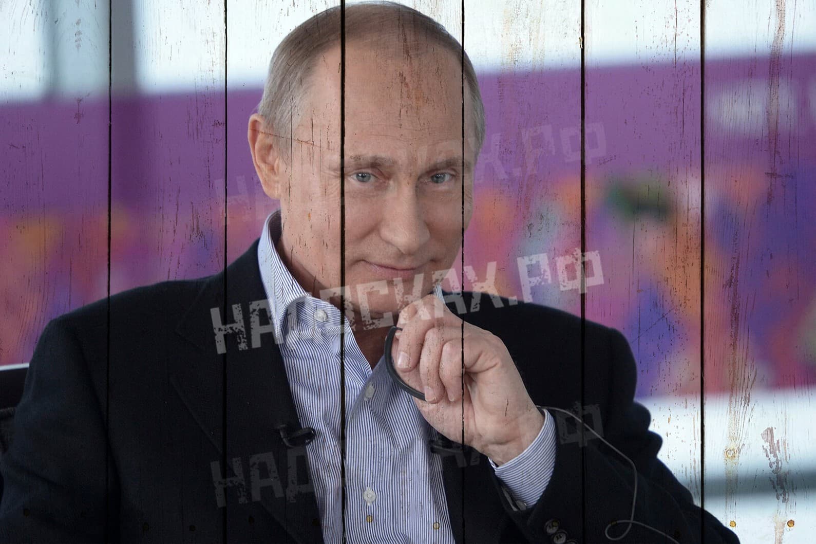 Картина на досках Путин 9