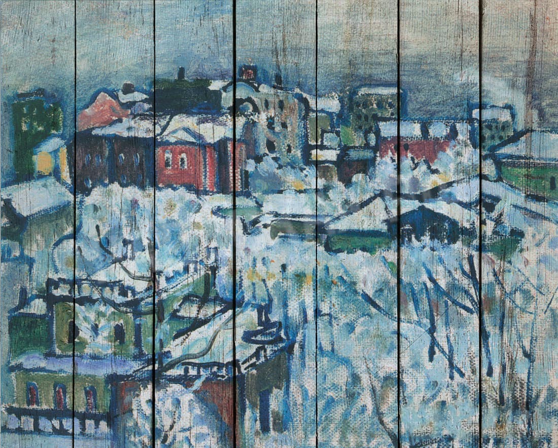 Картина на досках Василий Кандинский. Москва, 1916