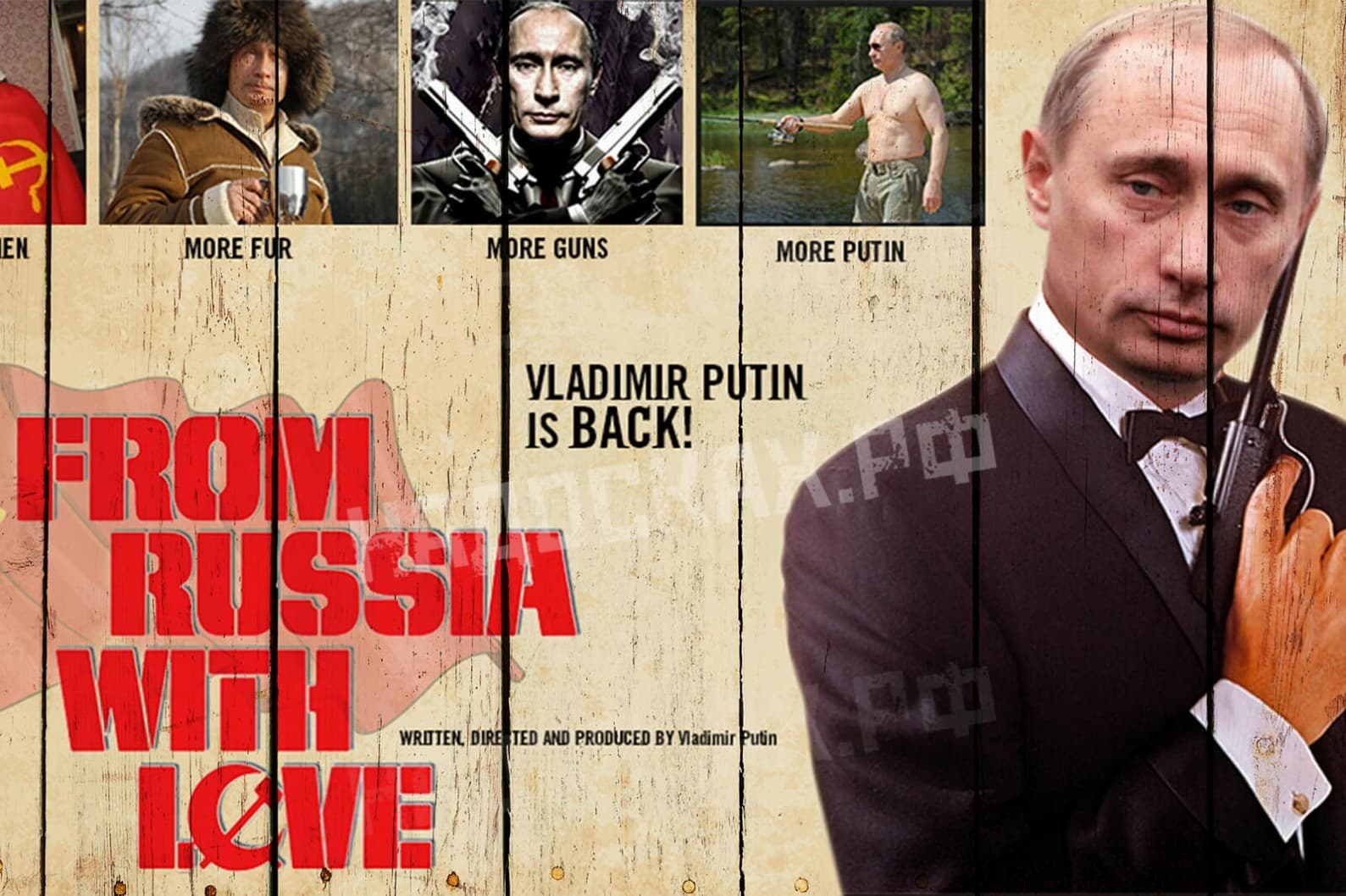 Картина на досках Путин 5