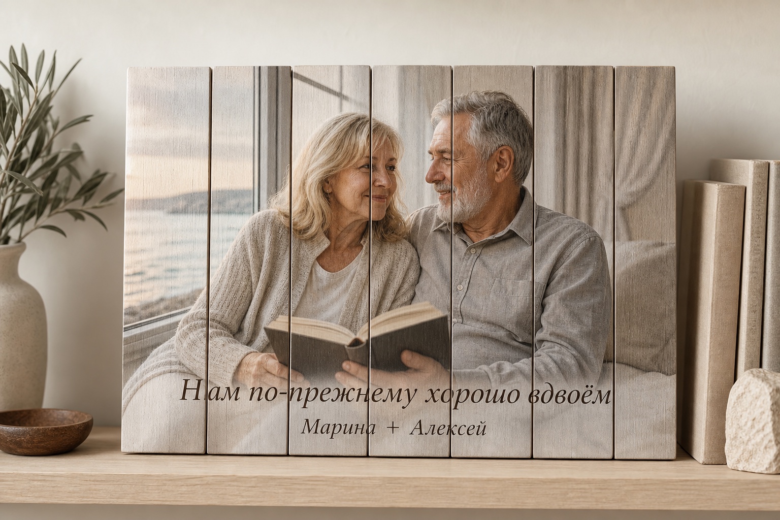 Картина на дереве по фотографии заказчика
