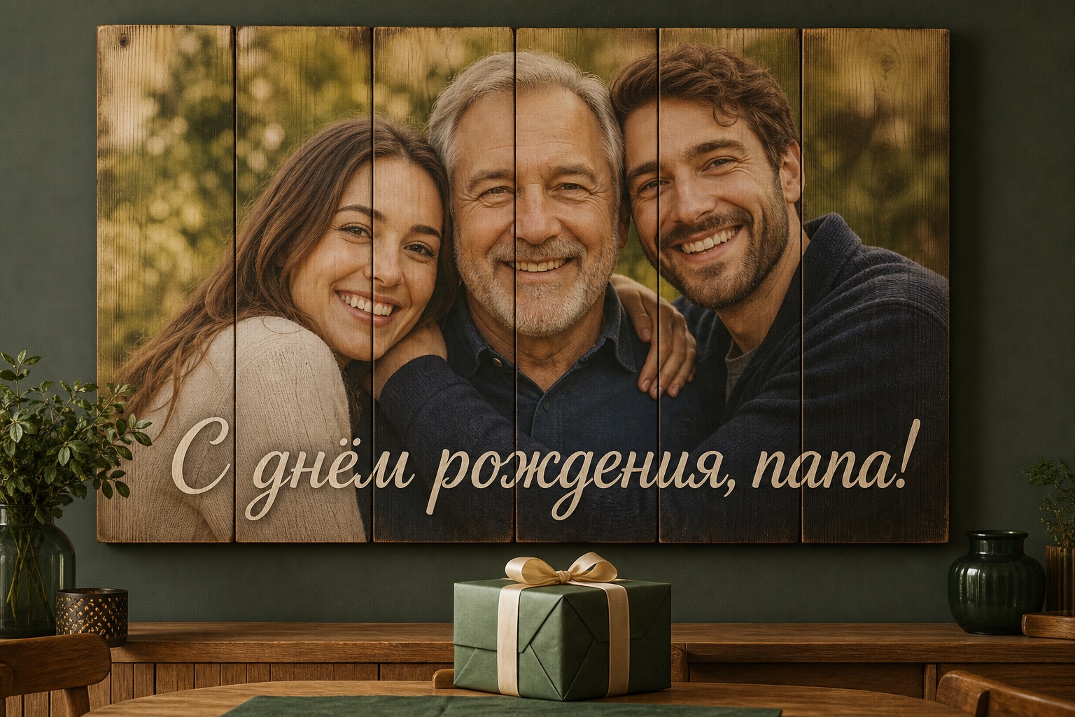 Тёмное дерево держит контрастные мужские сюжеты