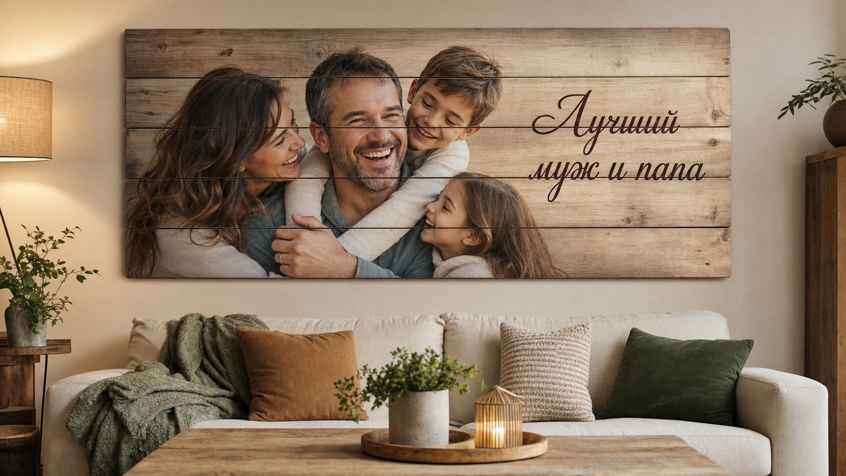Фактура дерева читается сквозь светлые участки снимка