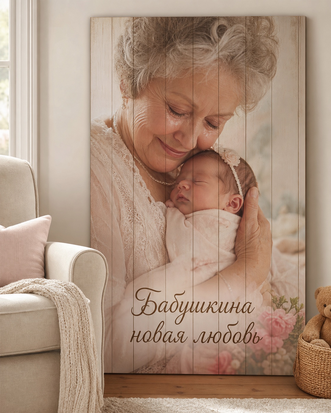 Картина на дереве по фотографии заказчика