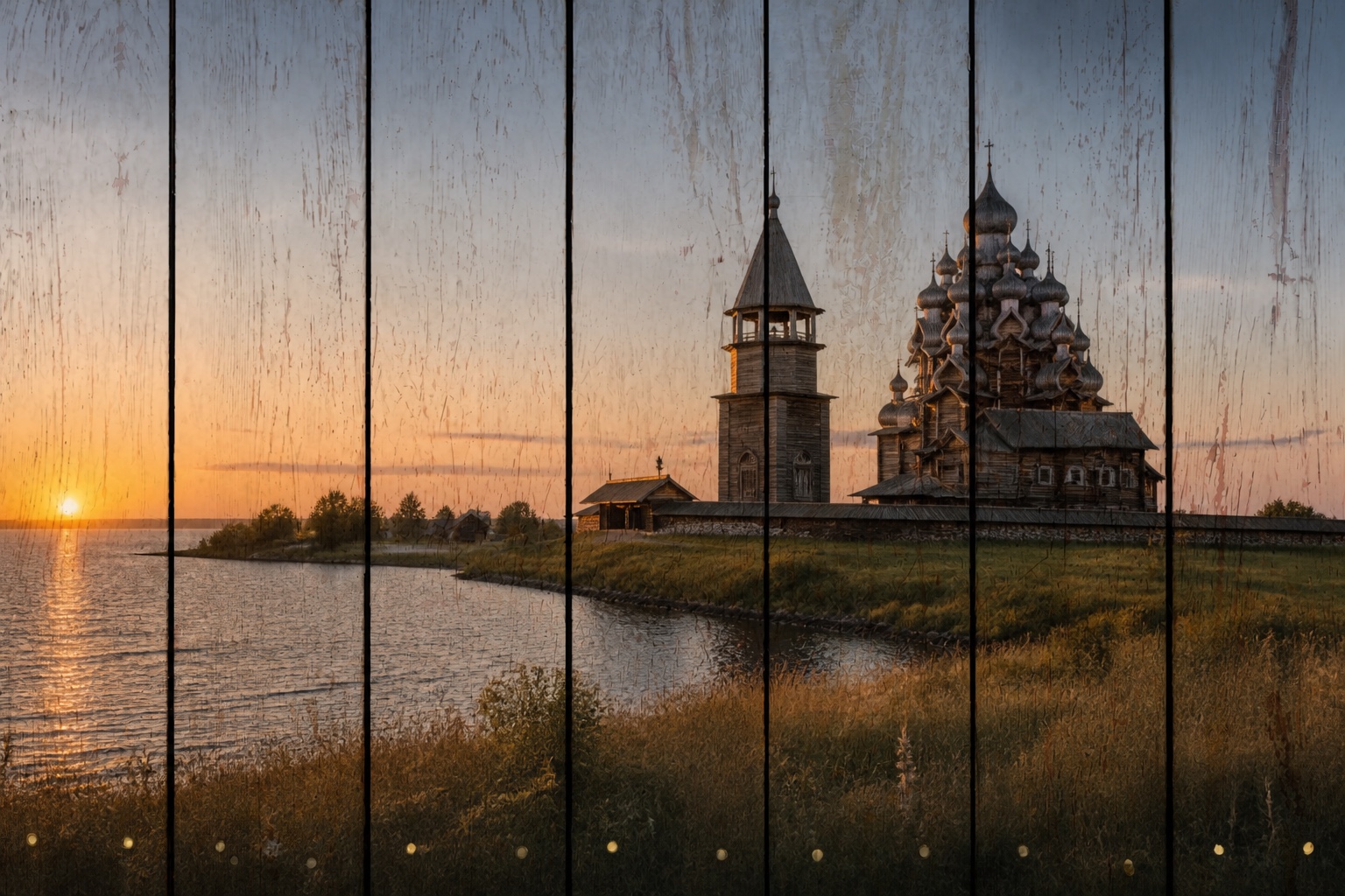Остров Кижи на закате